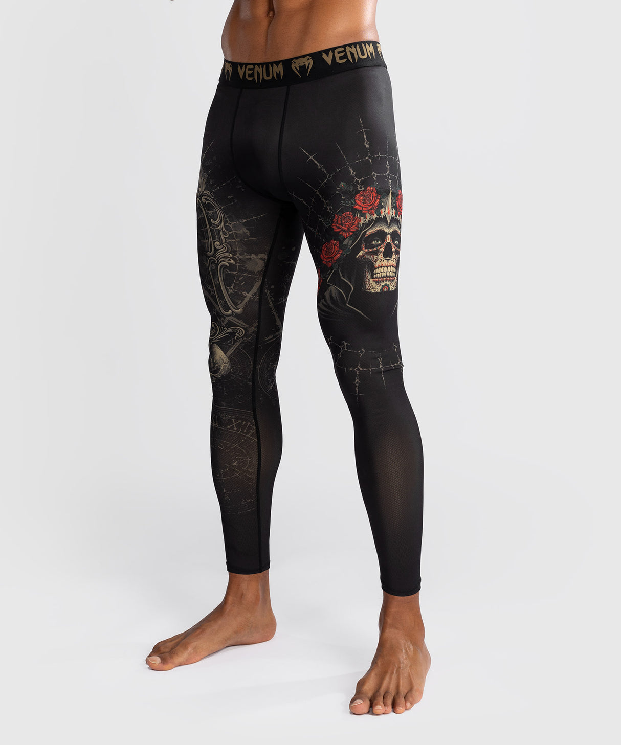 Venum Spats Santa Muerte 5.0 - Zwart/Goud
