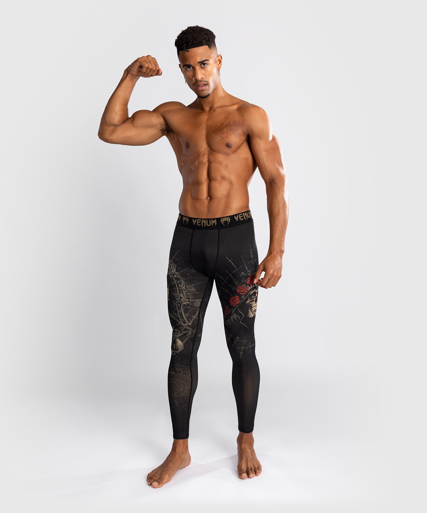 Venum Spats Santa Muerte 5.0 - Zwart/Goud
