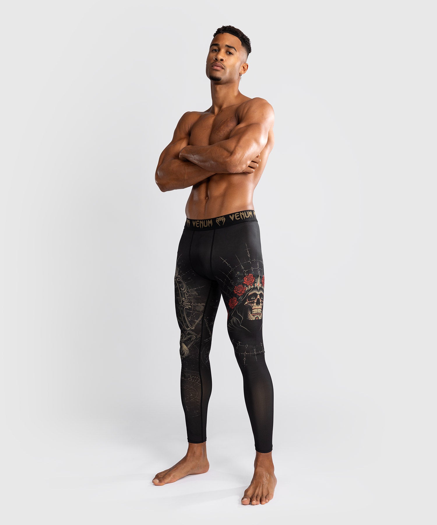 Venum Spats Santa Muerte 5.0 - Zwart/Goud