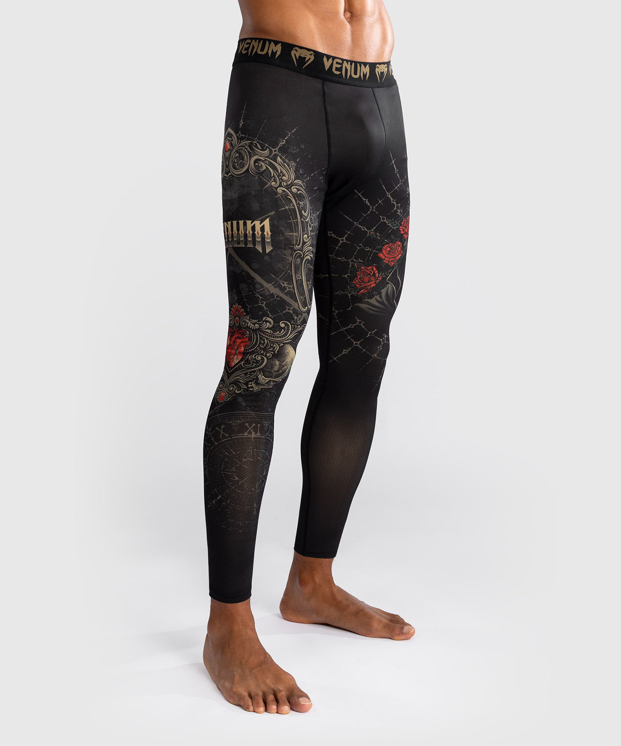 Venum Spats Santa Muerte 5.0 - Zwart/Goud