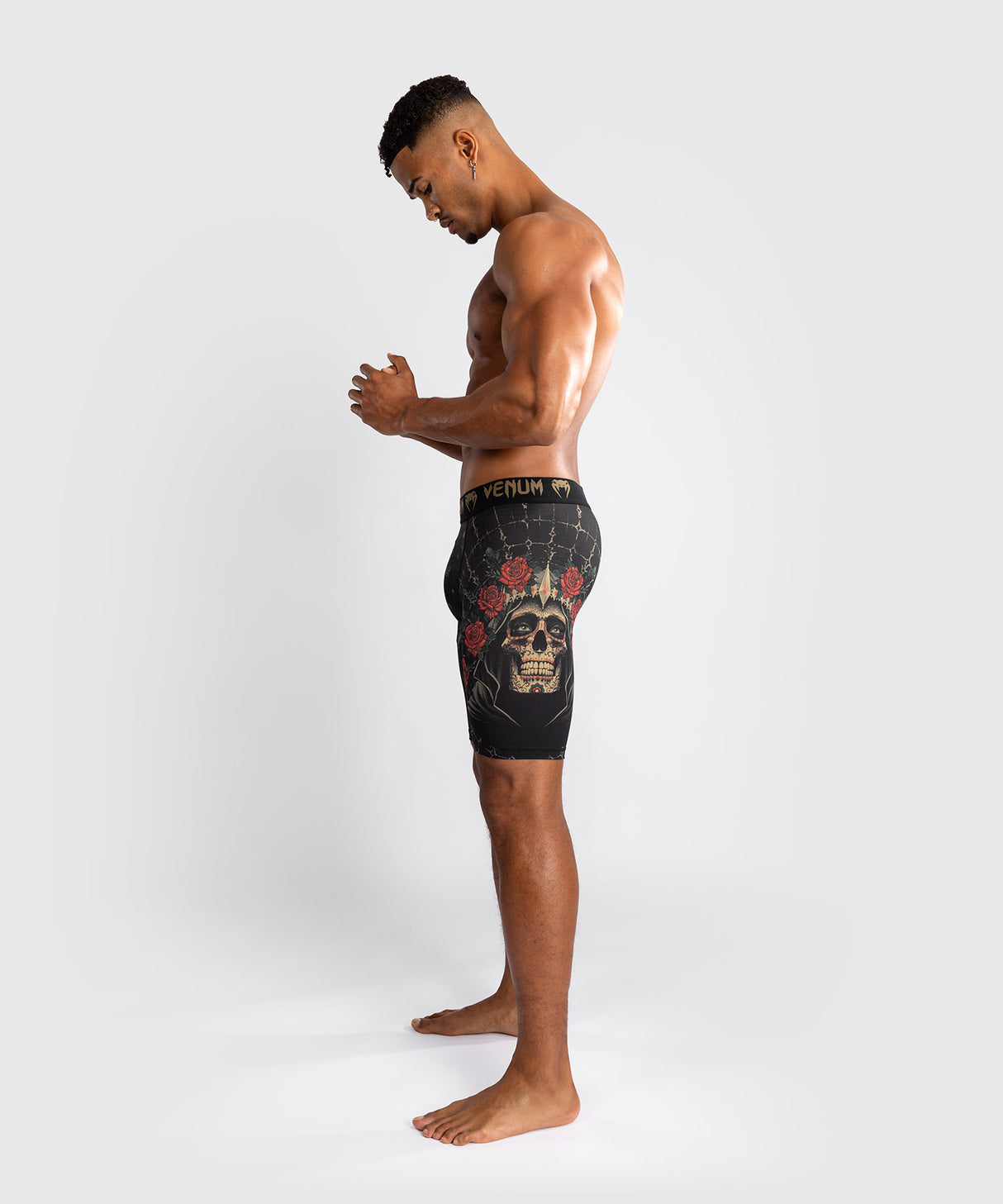 Venum Compressie Shorts Santa Muerte 5.0 - Zwart/Goud
