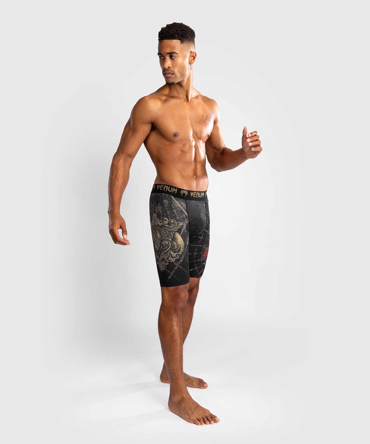 Venum Compressie Shorts Santa Muerte 5.0 - Zwart/Goud