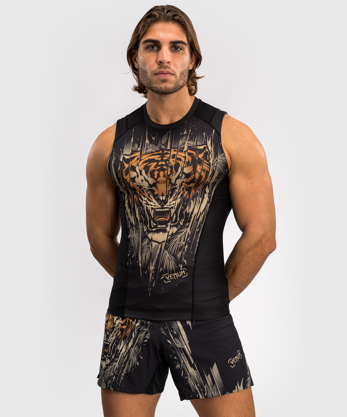 Venum Rashguard Mouwloos - Tiger