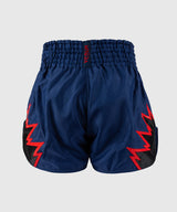 Venum Kickboks Broekje Inferno - Donkerblauw/Rood/Zwart