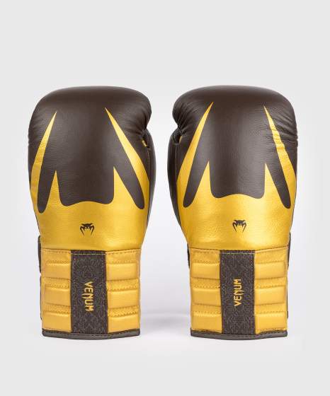 Venum Bokshandschoenen Reverso - Donkerbruin/Goud