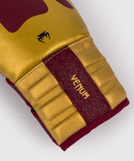 Venum Bokshandschoenen Reverso - Bordeaux Rood/Goud
