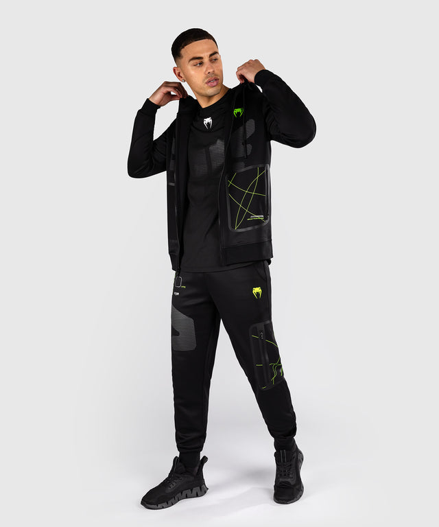 Venum Training Camp 4.0 Full-Zip Hoodie - Nero/Verde Neon