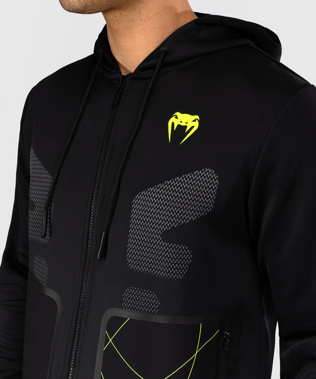 Venum Training Camp 4.0 Full-Zip Hoodie - Nero/Verde Neon