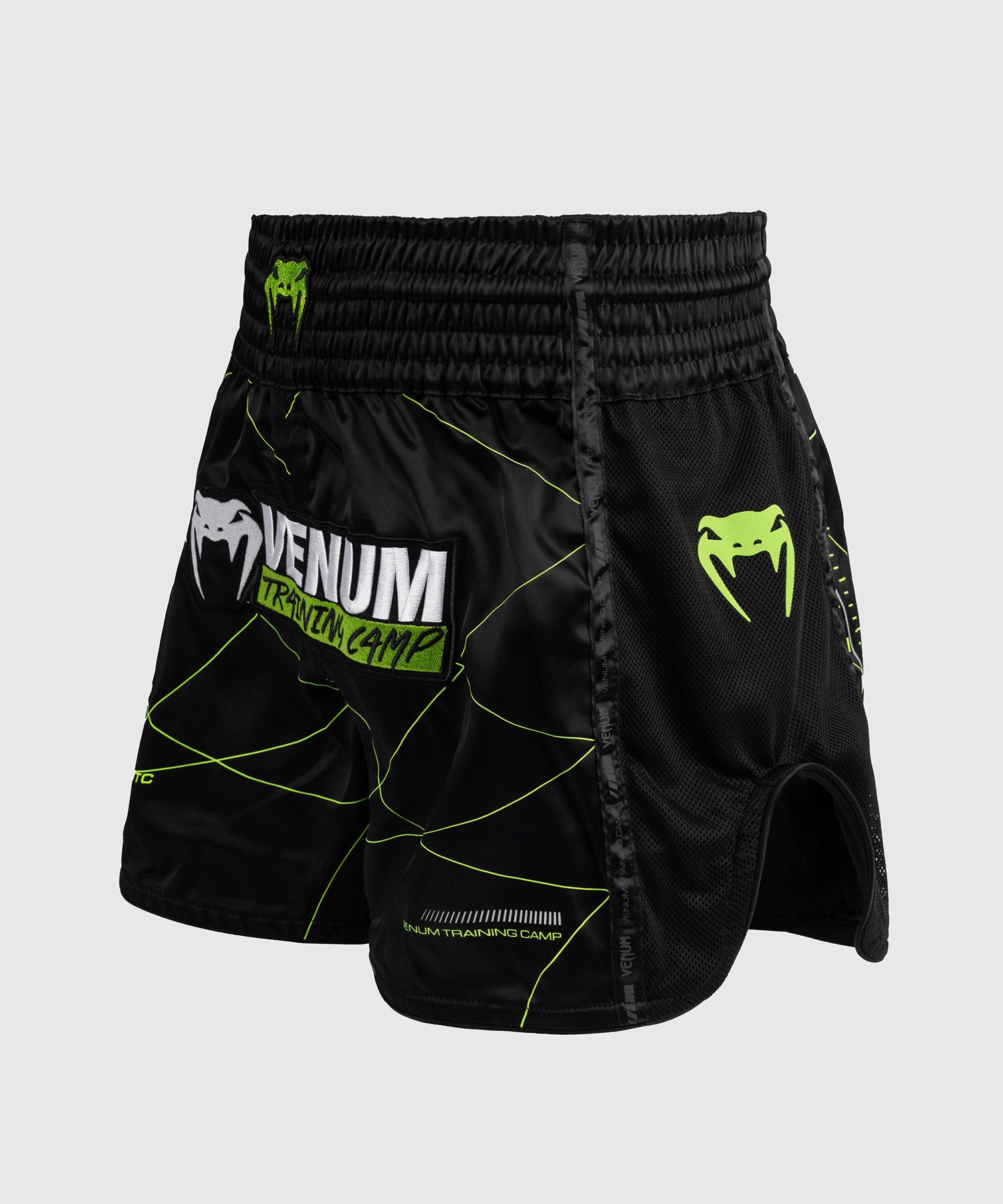 Venum Muay Thai Shorts Training Camp 4.0 - Zwart/Neon Groen
