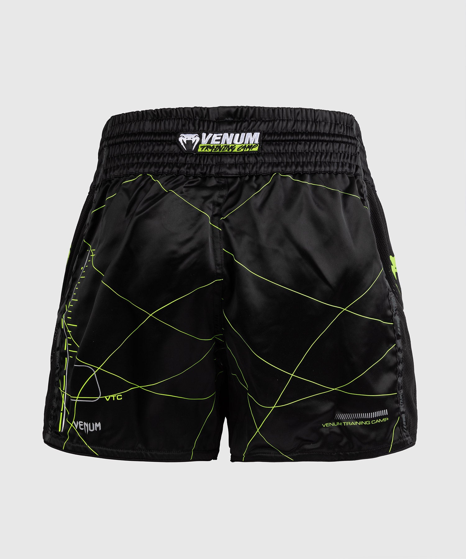 Venum Muay Thai Shorts Training Camp 4.0 - Zwart/Neon Groen