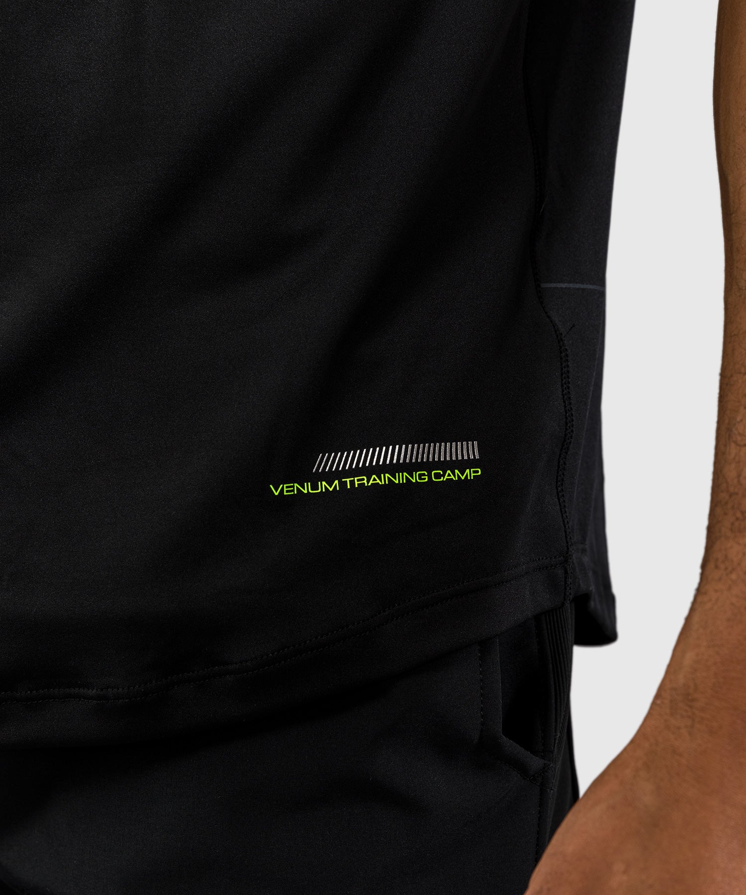 Venum T-shirt Training Camp 4.0 - Zwart/Neon Groen