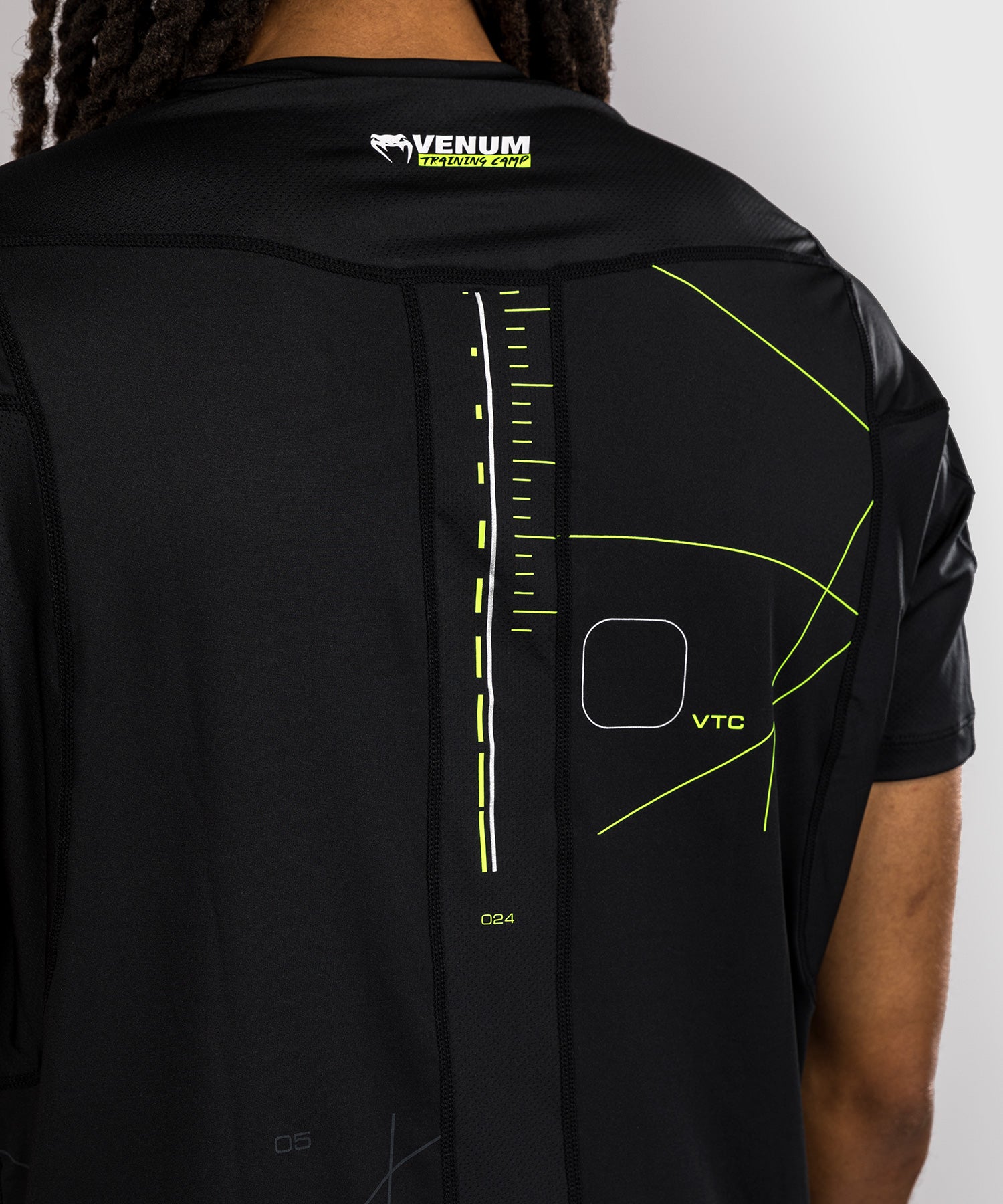 Venum T-shirt Training Camp 4.0 - Zwart/Neon Groen