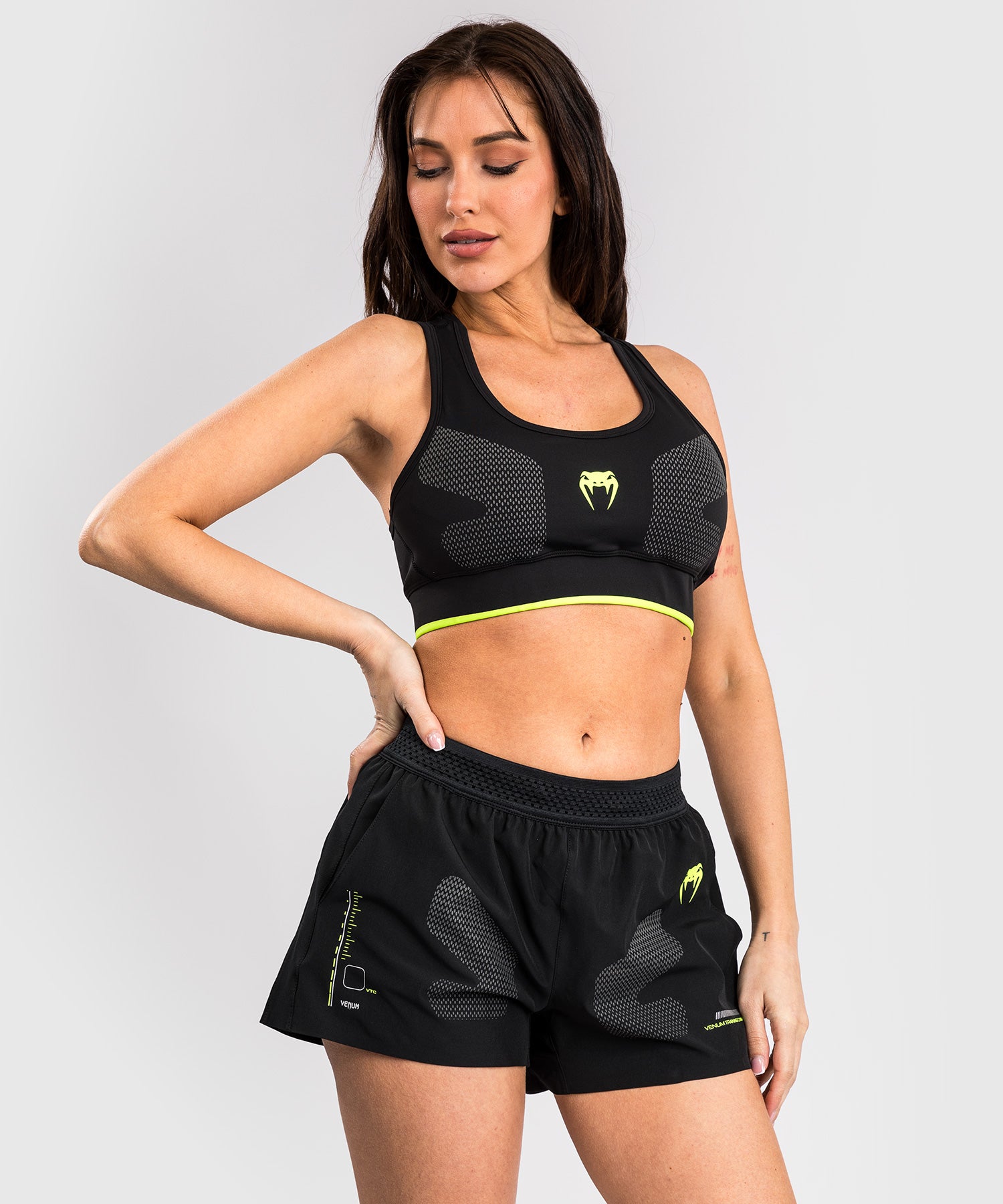 Venum Sport BH Training Camp 4.0 - Zwart/Neon Groen