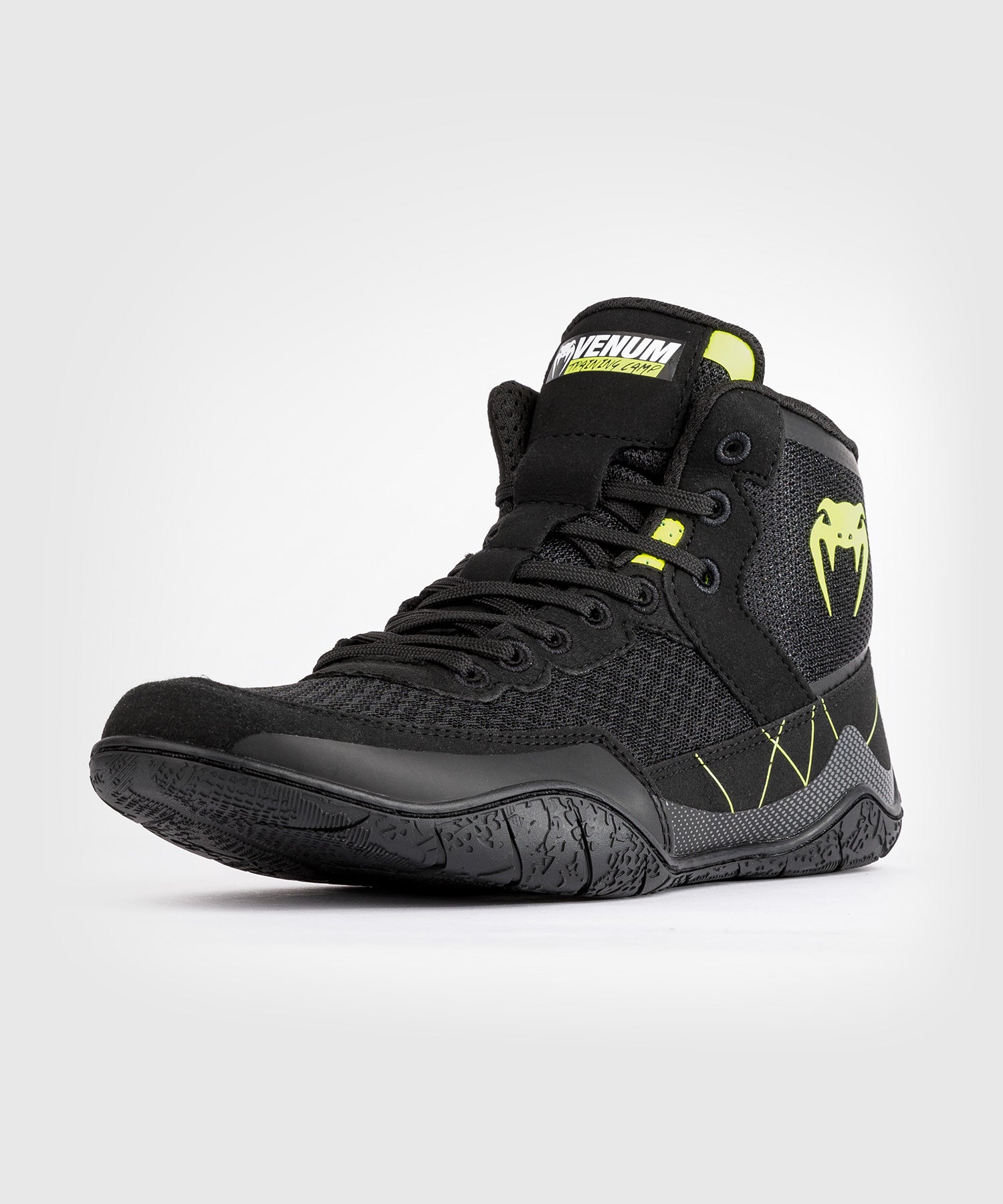 Venum Worstelschoenen Training Camp 4.0 - Zwart/Neon Groen