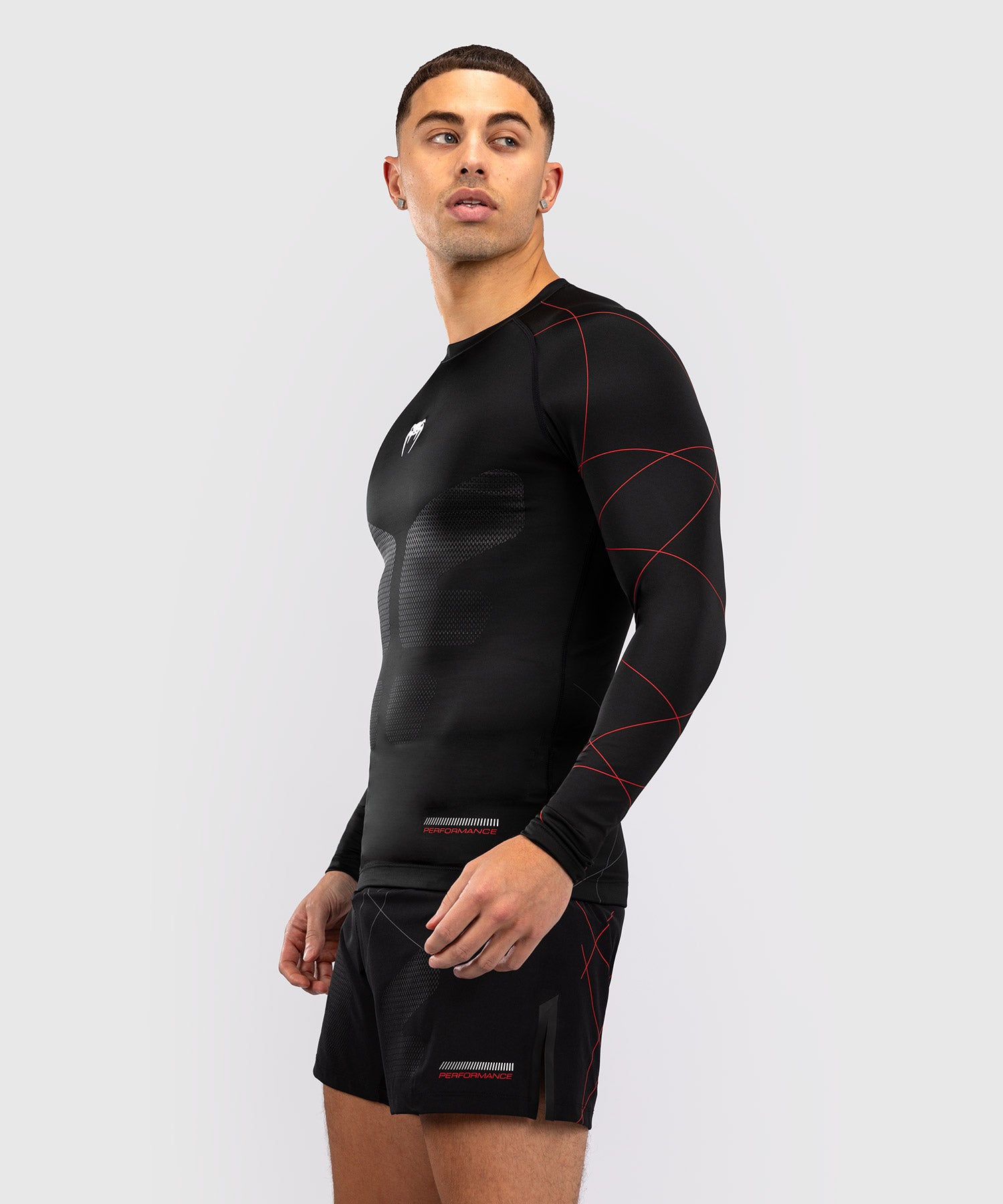 Venum Rashguard Tactical XT Lange Mouwen - Zwart/Rood