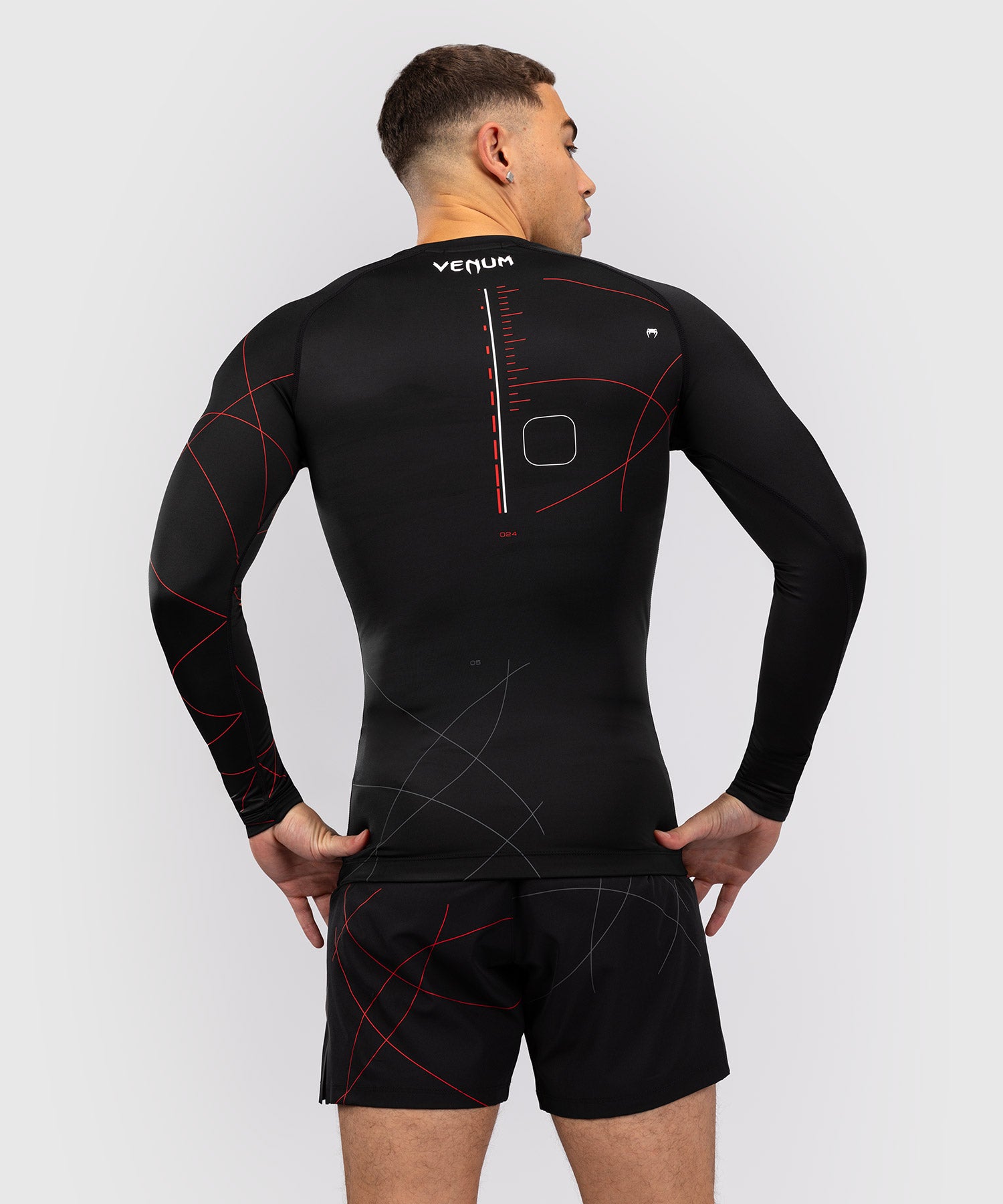 Venum Rashguard Tactical XT Lange Mouwen - Zwart/Rood