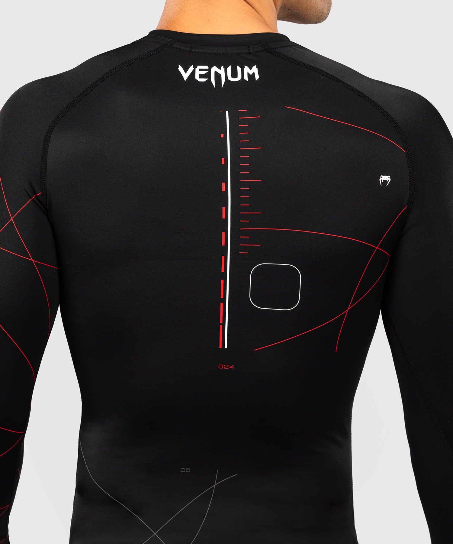 Venum Rashguard Tactical XT Lange Mouwen - Zwart/Rood