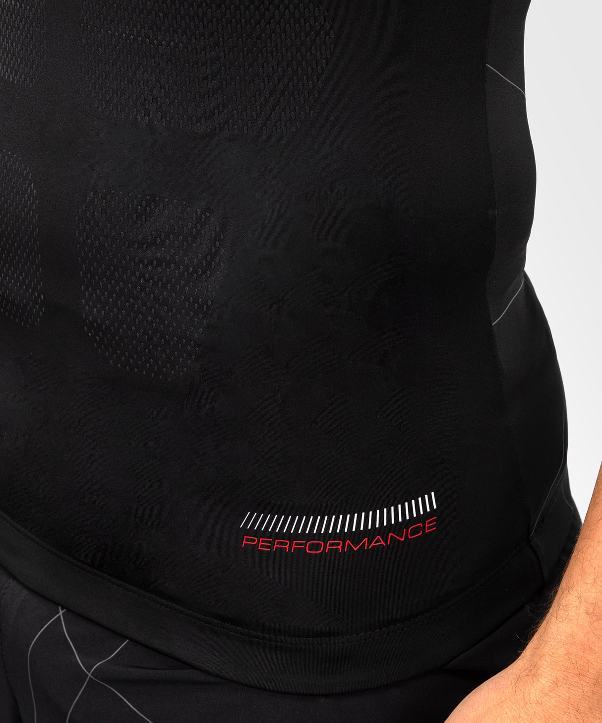 Venum Rashguard Tactical XT Mouwloos - Zwart/Rood