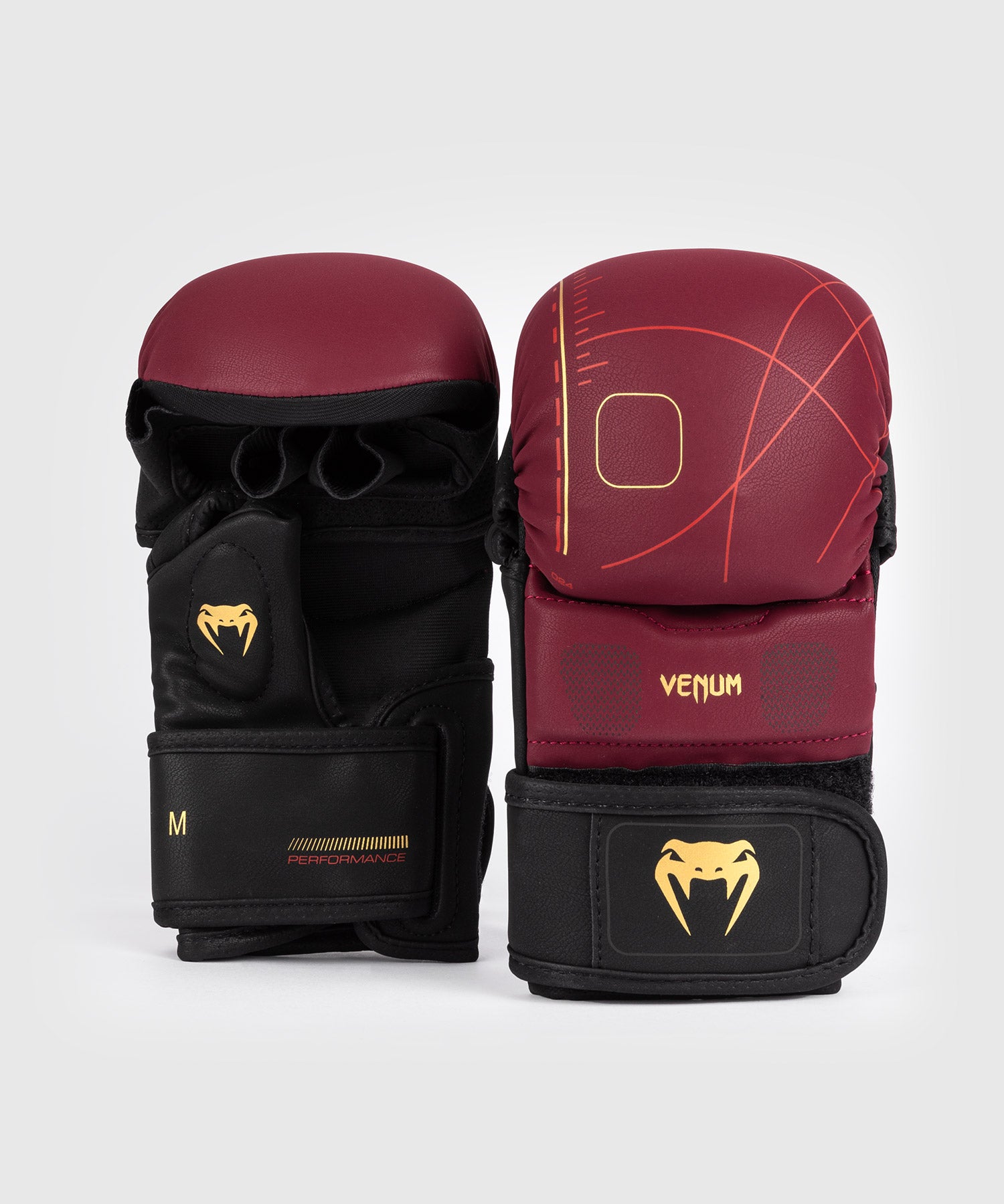 Venum MMA Handschoenen Tactical XT - Bordeaux Rood/Zwart