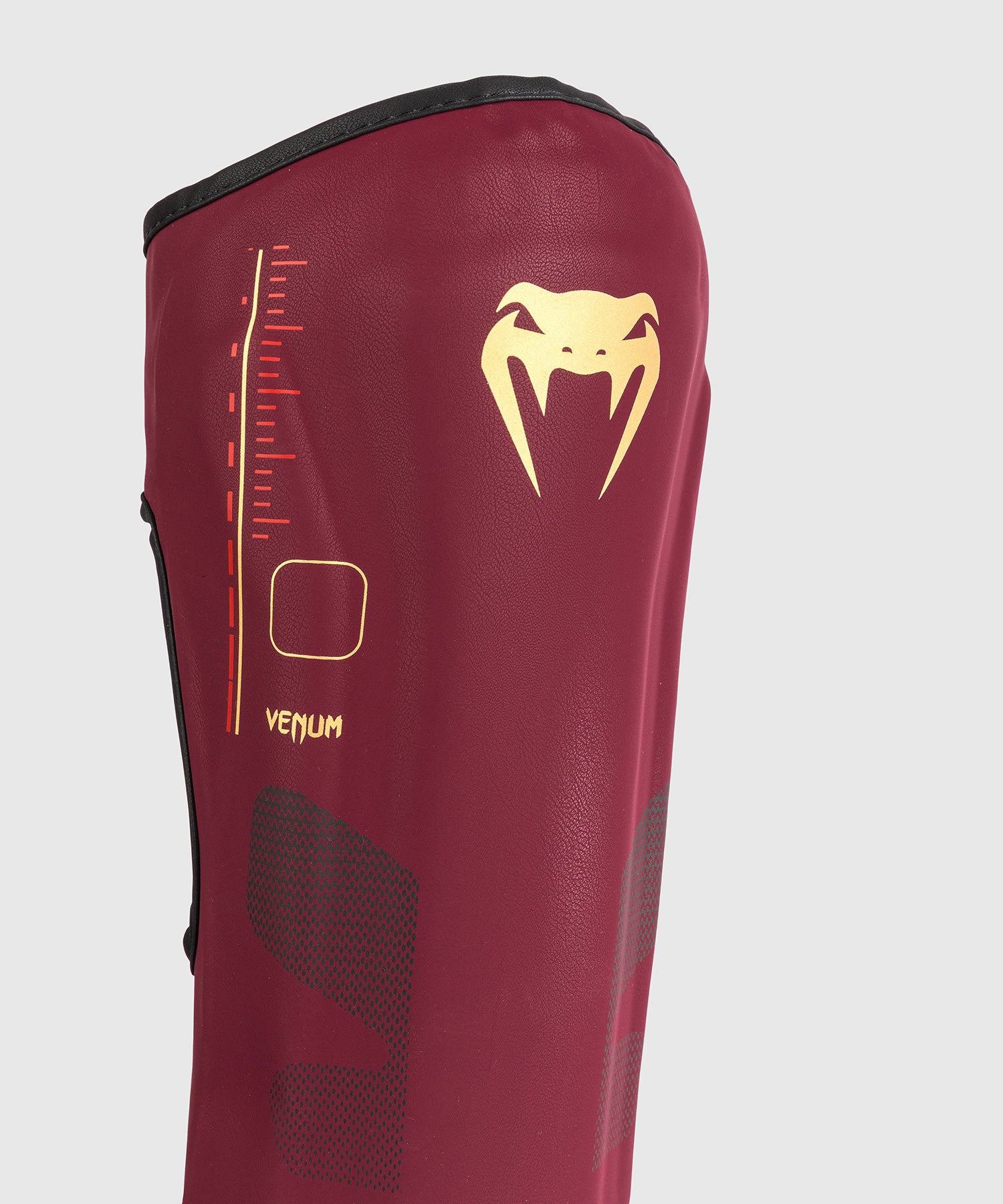 Venum Kickboks Scheenbeschermers Tactical XT - Bordeaux Rood/Zwart