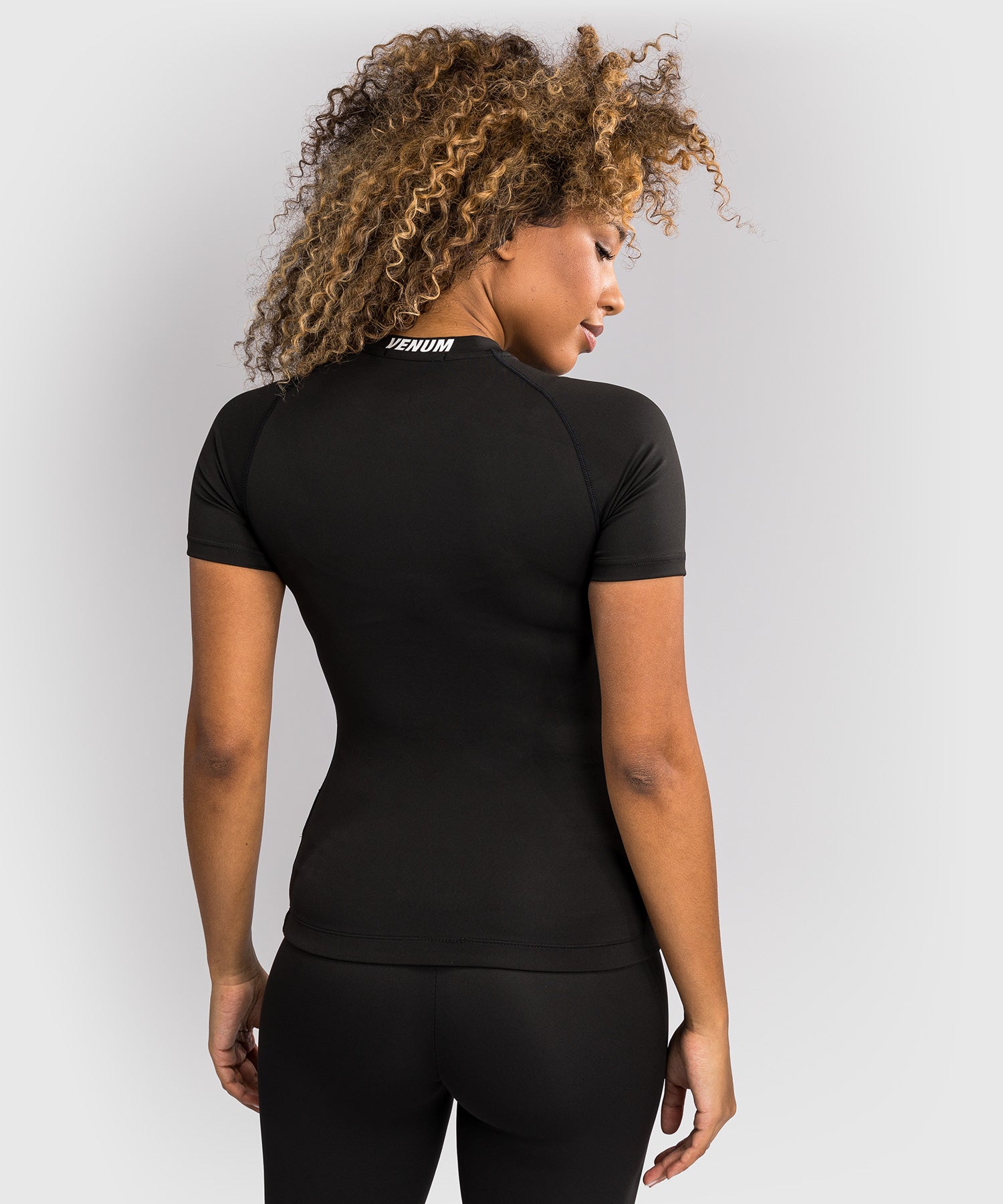 Venum Halo Rashguard - Korte Mouwen - Zwart