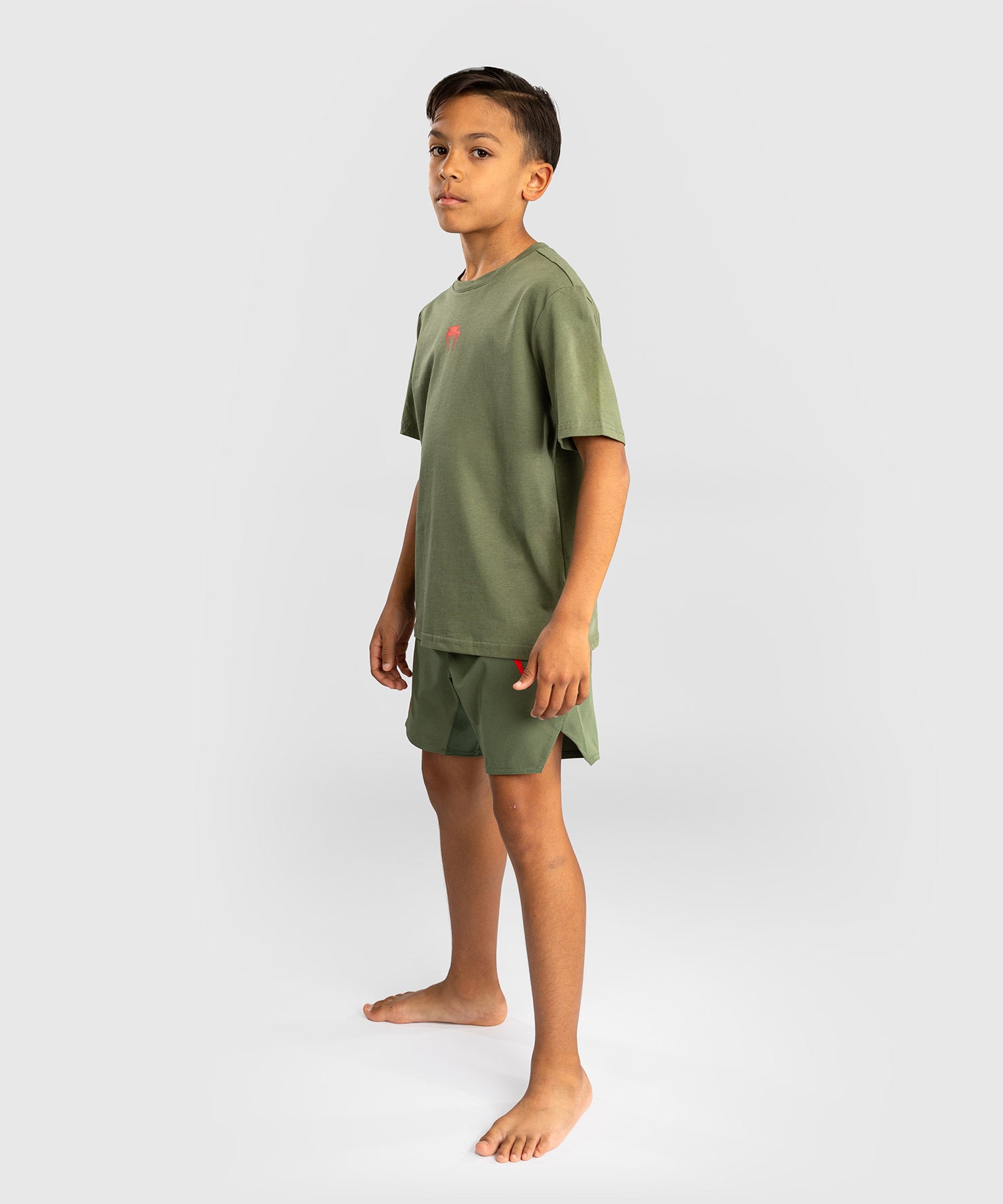 Venum T-Shirt Contender Kids - Korte Mouwen - Legergroen/Oranje