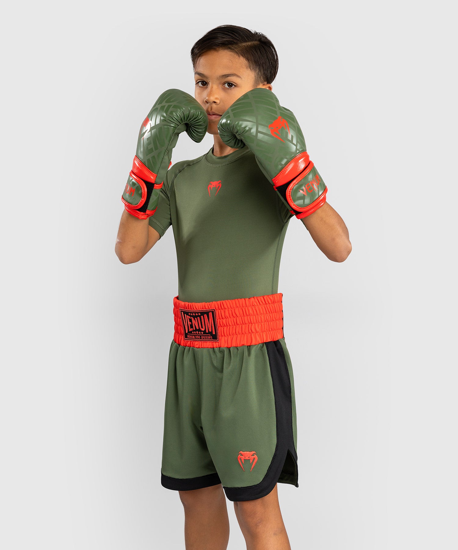 Venum Classic Kickboks Broekje Kids - Legergroen/Oranje
