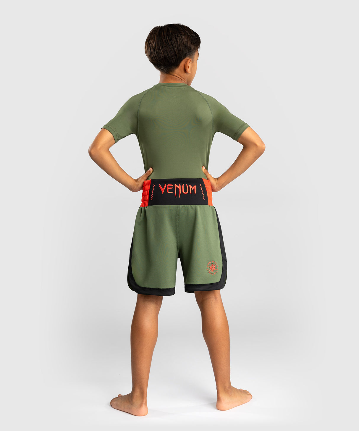 Venum Classic Boksbroek Kids - Legergroen/Oranje