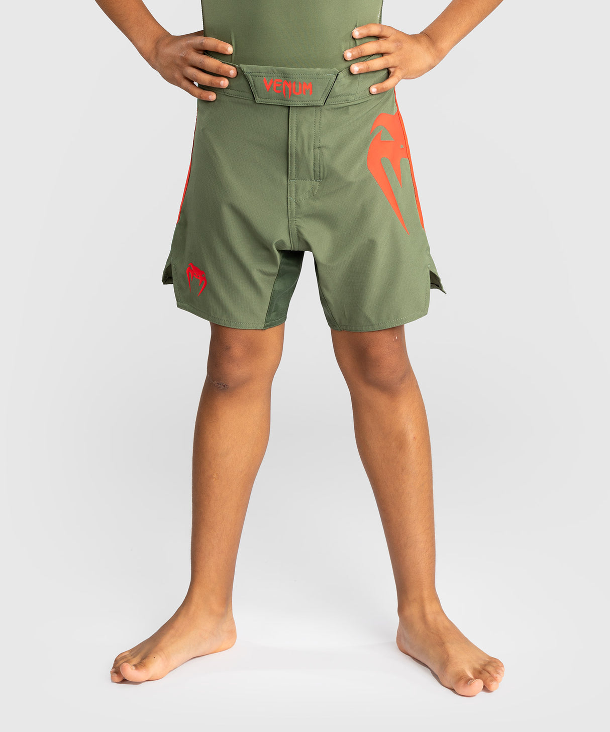Venum MMA Shorts Light Kids - Legergroen/Oranje