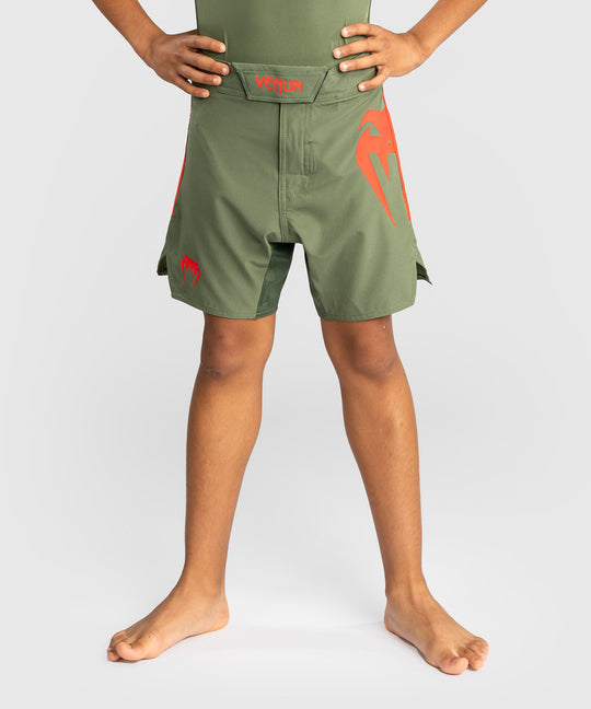 Venum MMA Shorts Light Kids - Legergroen/Oranje