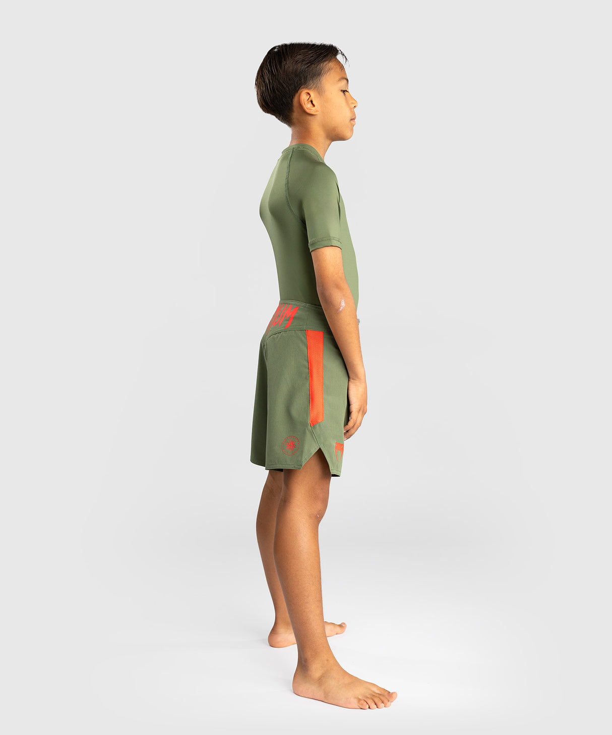 Venum MMA Shorts Light Kids - Legergroen/Oranje