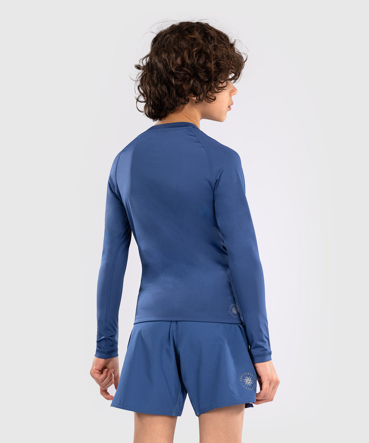 Venum Rashguard Contender Kids Lange Mouwen - Blauw