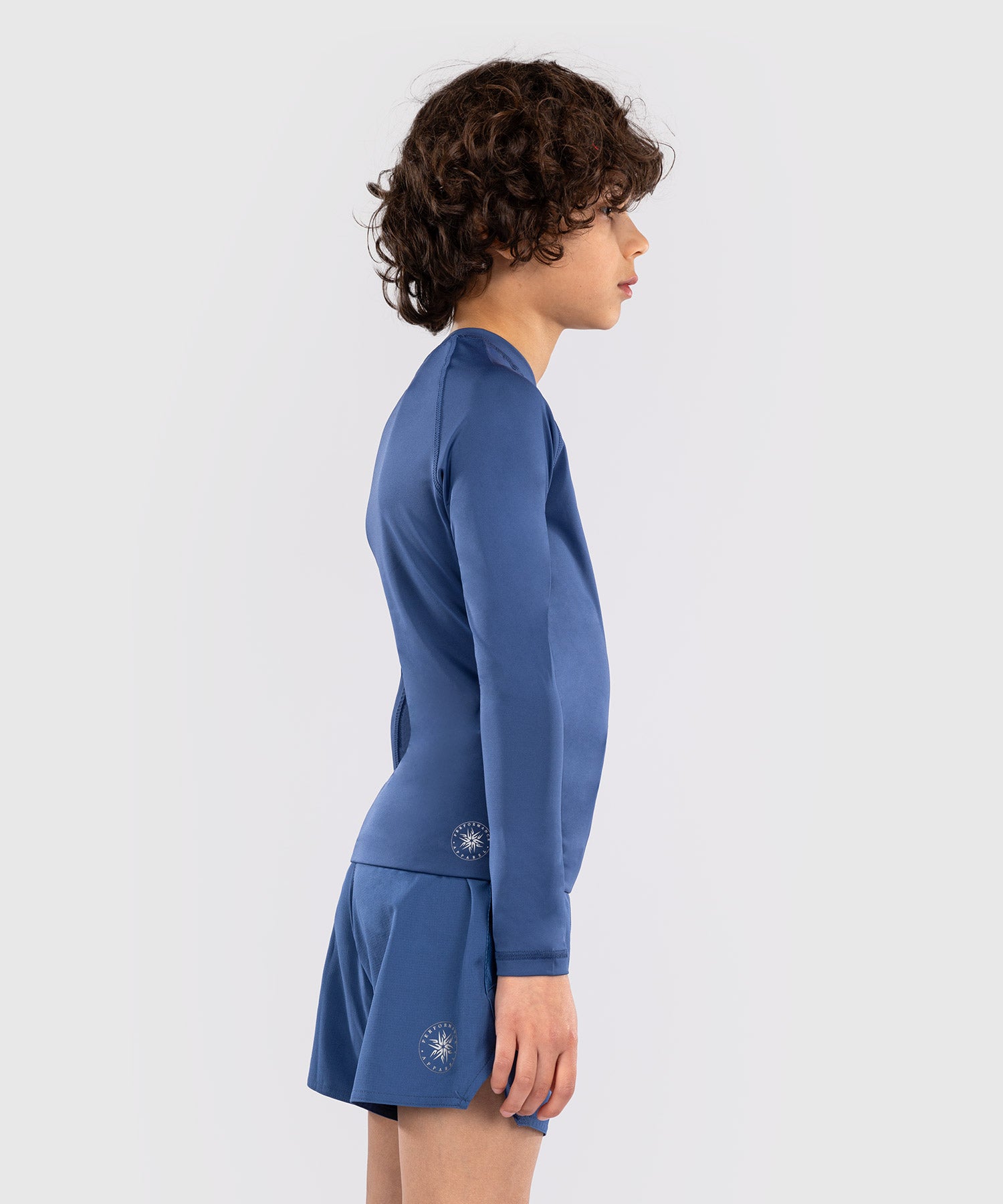 Venum Rashguard Contender Kids Lange Mouwen - Blauw