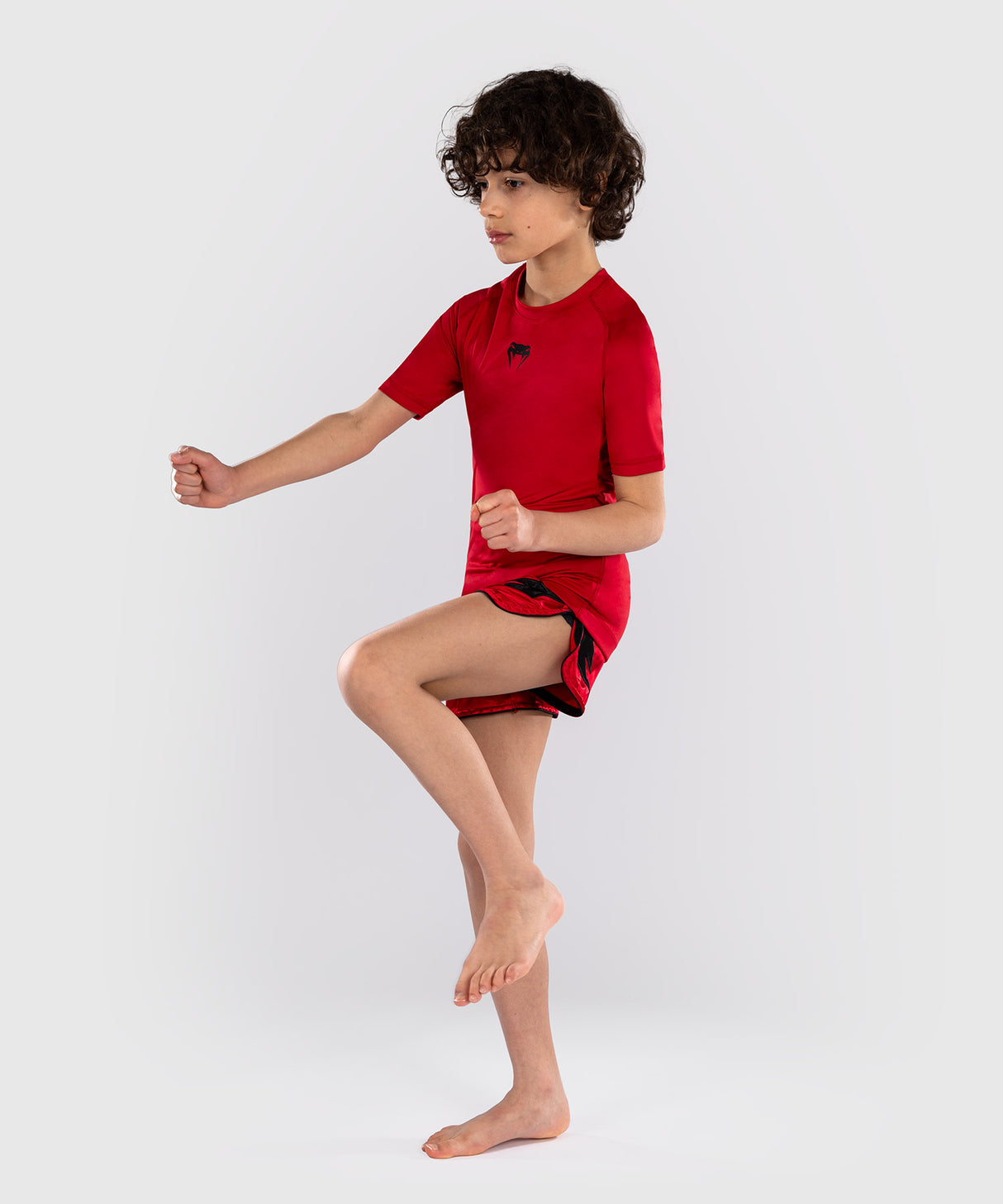 Venum Rashguard Contender Kids - Rood