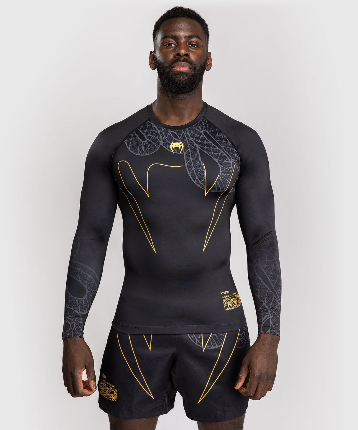 Venum Rashguard Lange Mouwen Serpenti - Zwart
