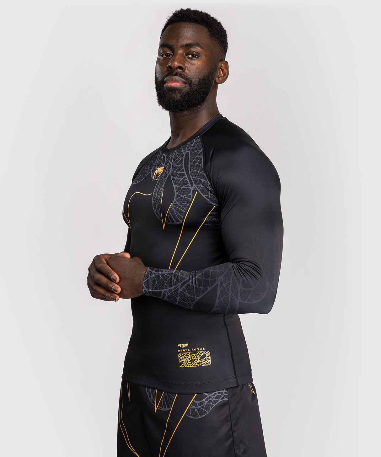 Venum Rashguard Lange Mouwen Serpenti - Zwart