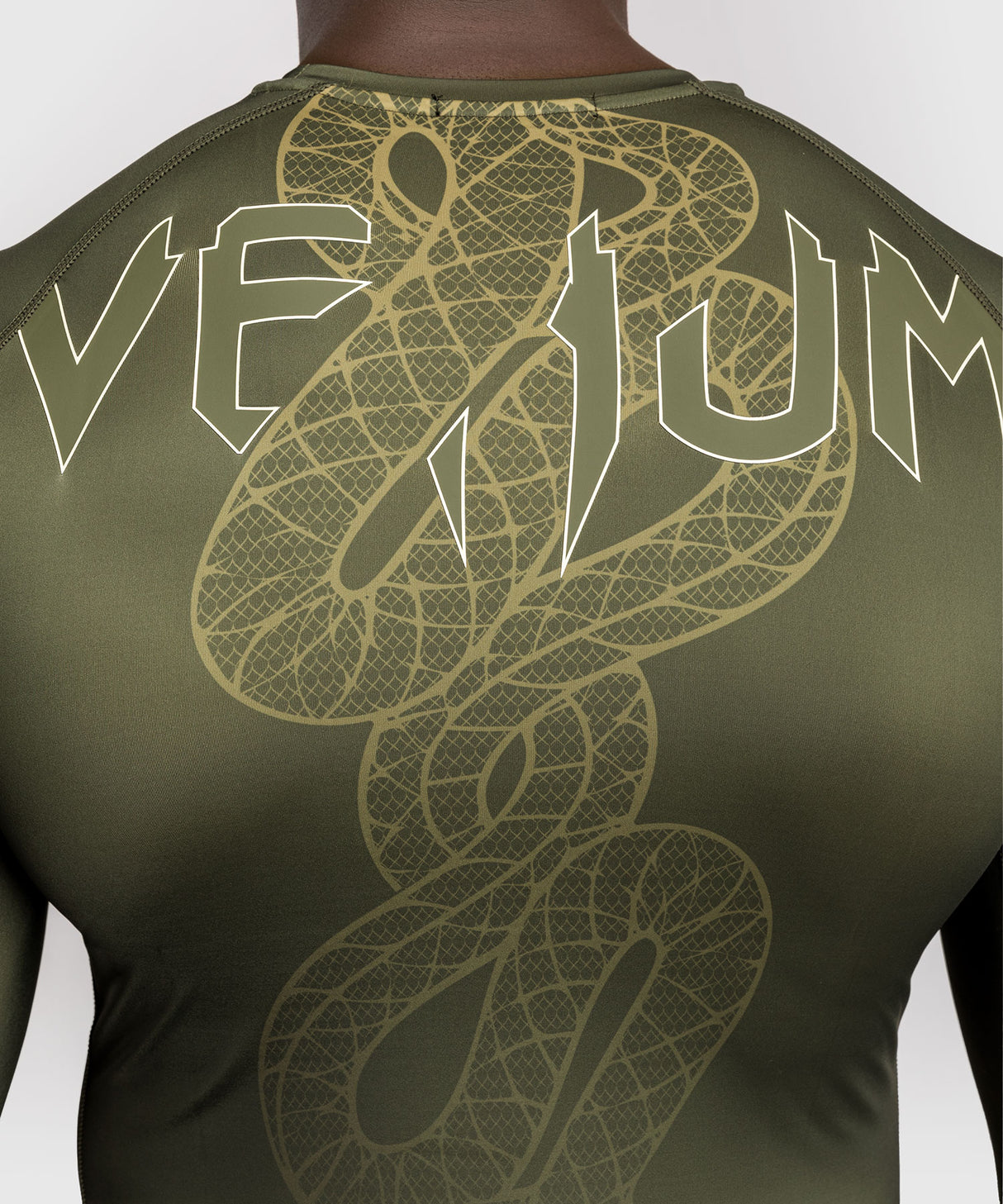 Venum Rashguard Lange Mouwen Serpenti - Kaki Groen