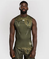 Venum Rashguard Mouwloos Serpenti - Kaki Groen