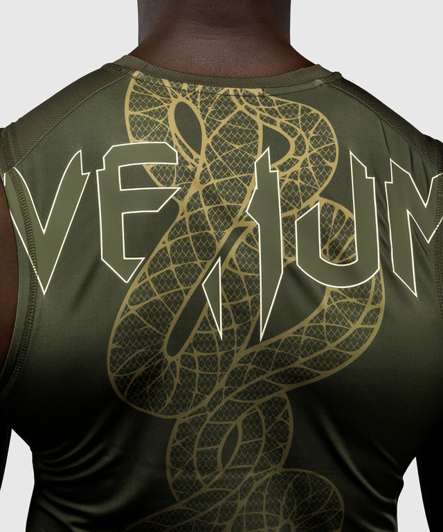 Venum Serpenti Sleeveless Rashguard - Khaki Green