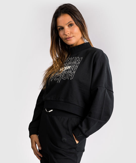 Venum Pulse Dames Cropped Sweatshirt - Zwart/Wit