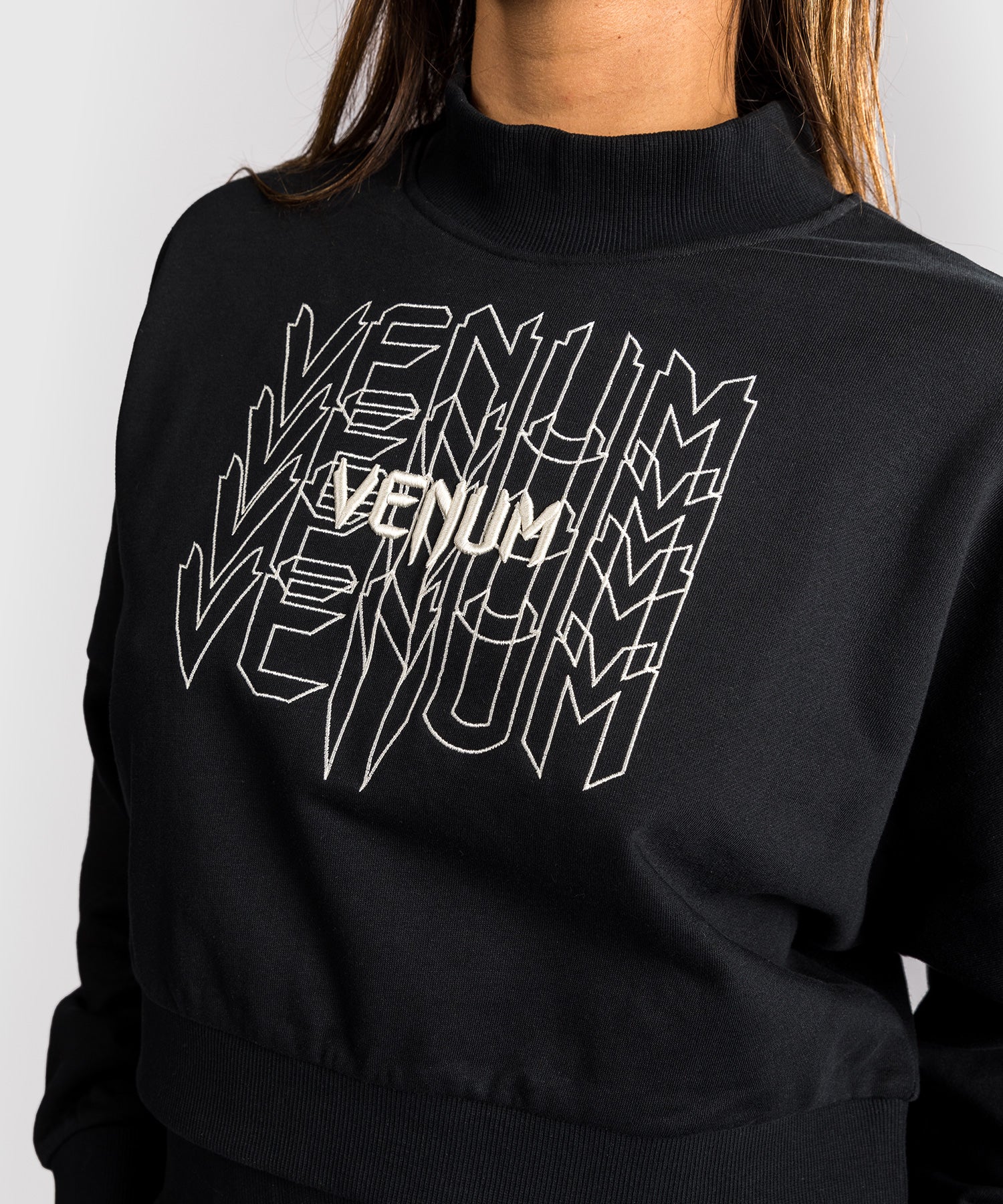Venum Pulse Dames Cropped Sweatshirt - Zwart/Wit