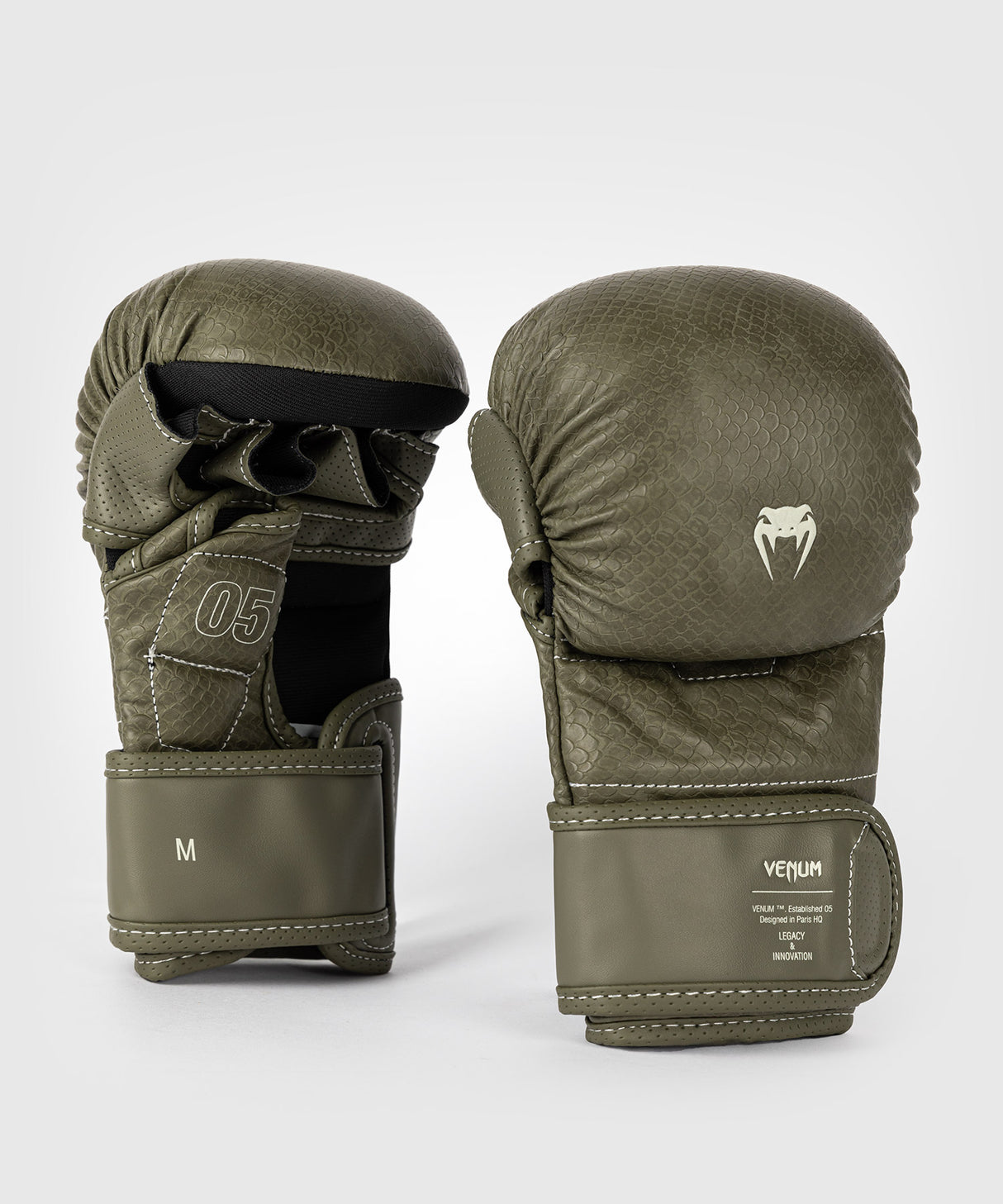 Venum MMA Handschoenen Sparring Impact Evo Scales - Legergroen