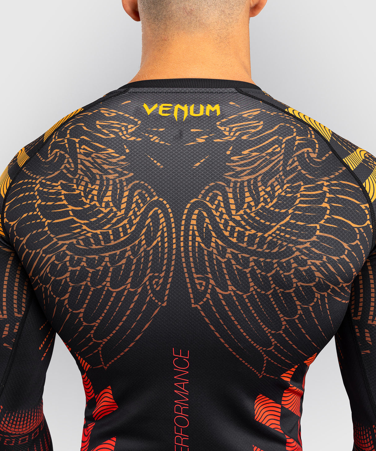 Venum Rashguard Lange Mouwen Quetzal Fury - Zwart/Rood