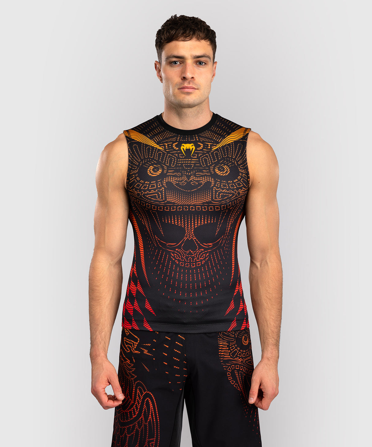Venum Rashguard Mouwloos Quetzal Fury - Zwart/Rood