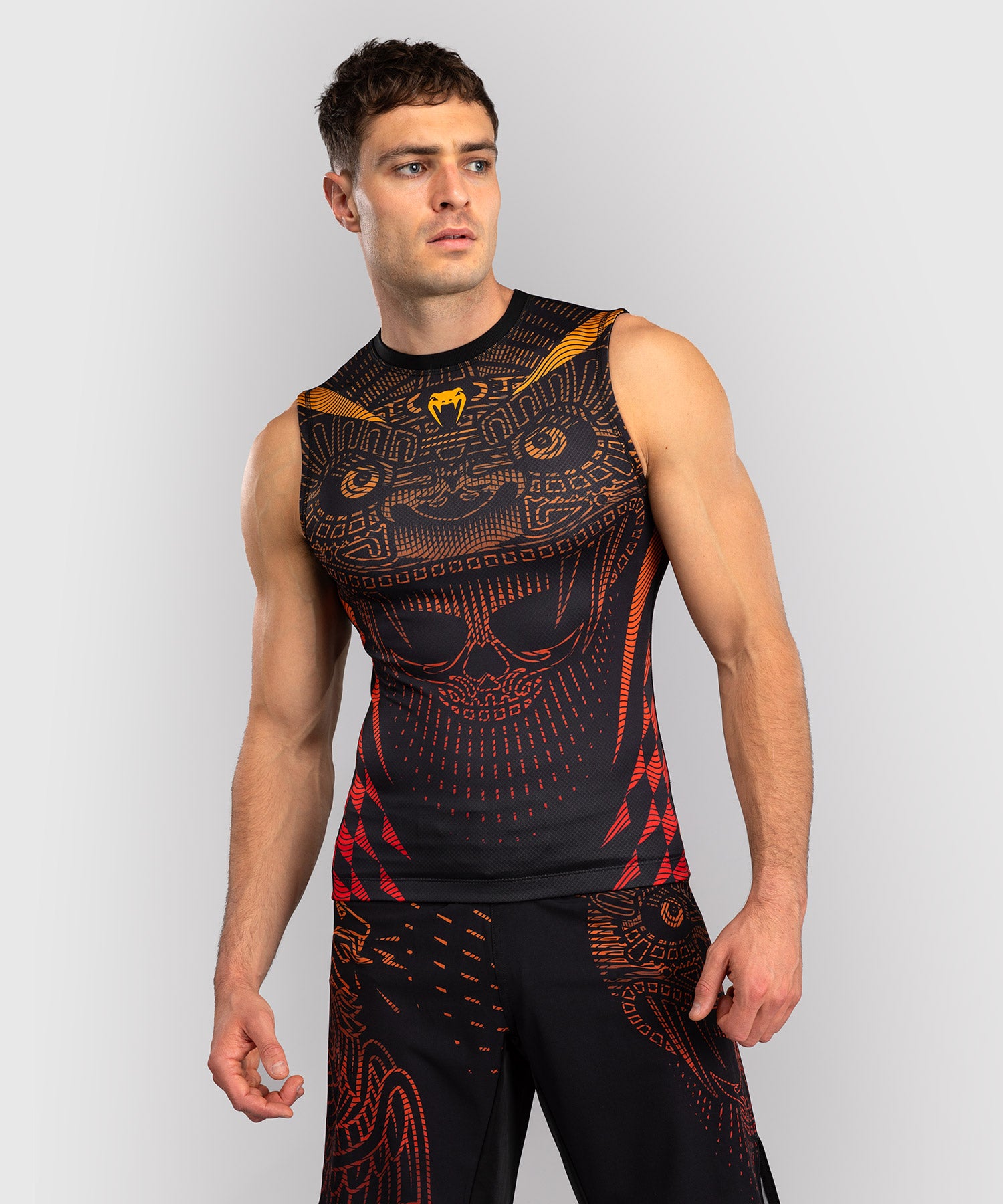 Venum Rashguard Mouwloos Quetzal Fury - Schwarz/Rot