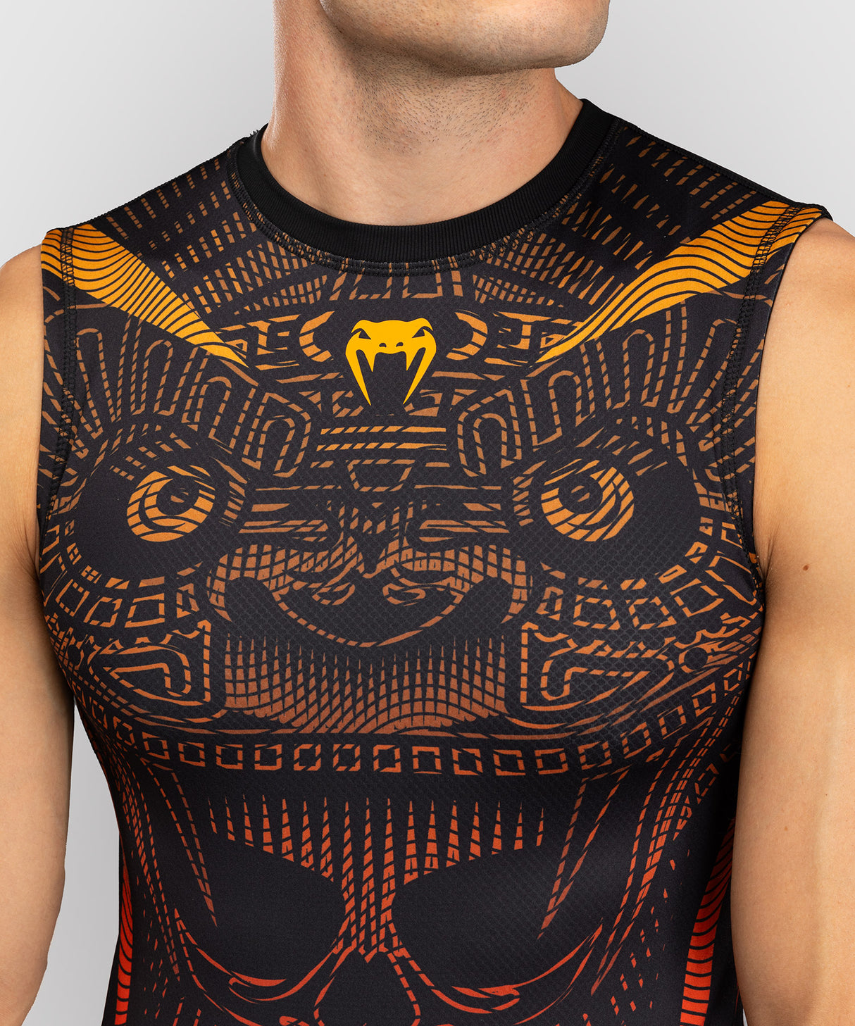 Venum Rashguard Mouwloos Quetzal Fury - Zwart/Rood