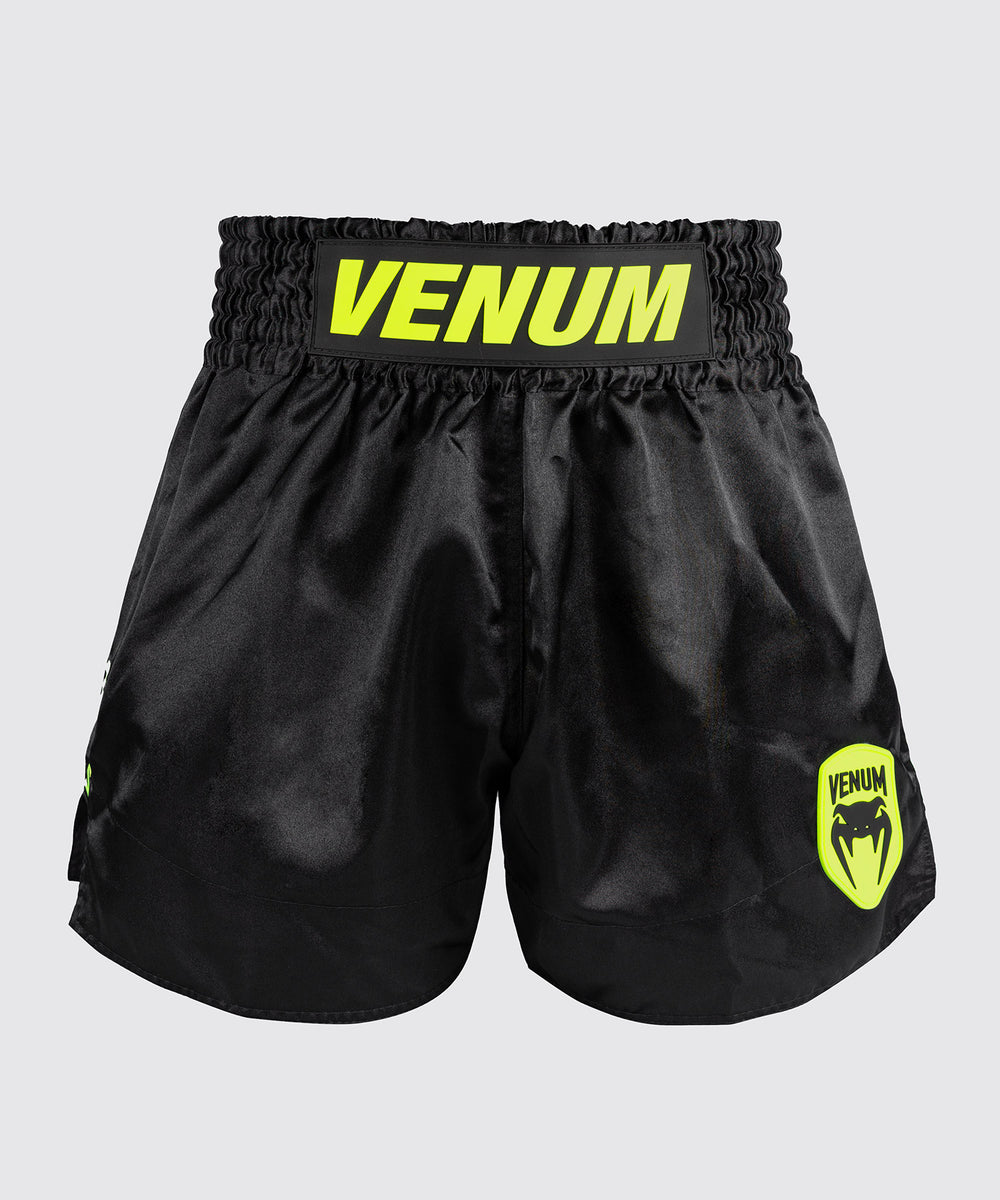 Venum Muay Thai Shorts Classic Evo - Zwart/Neon Geel