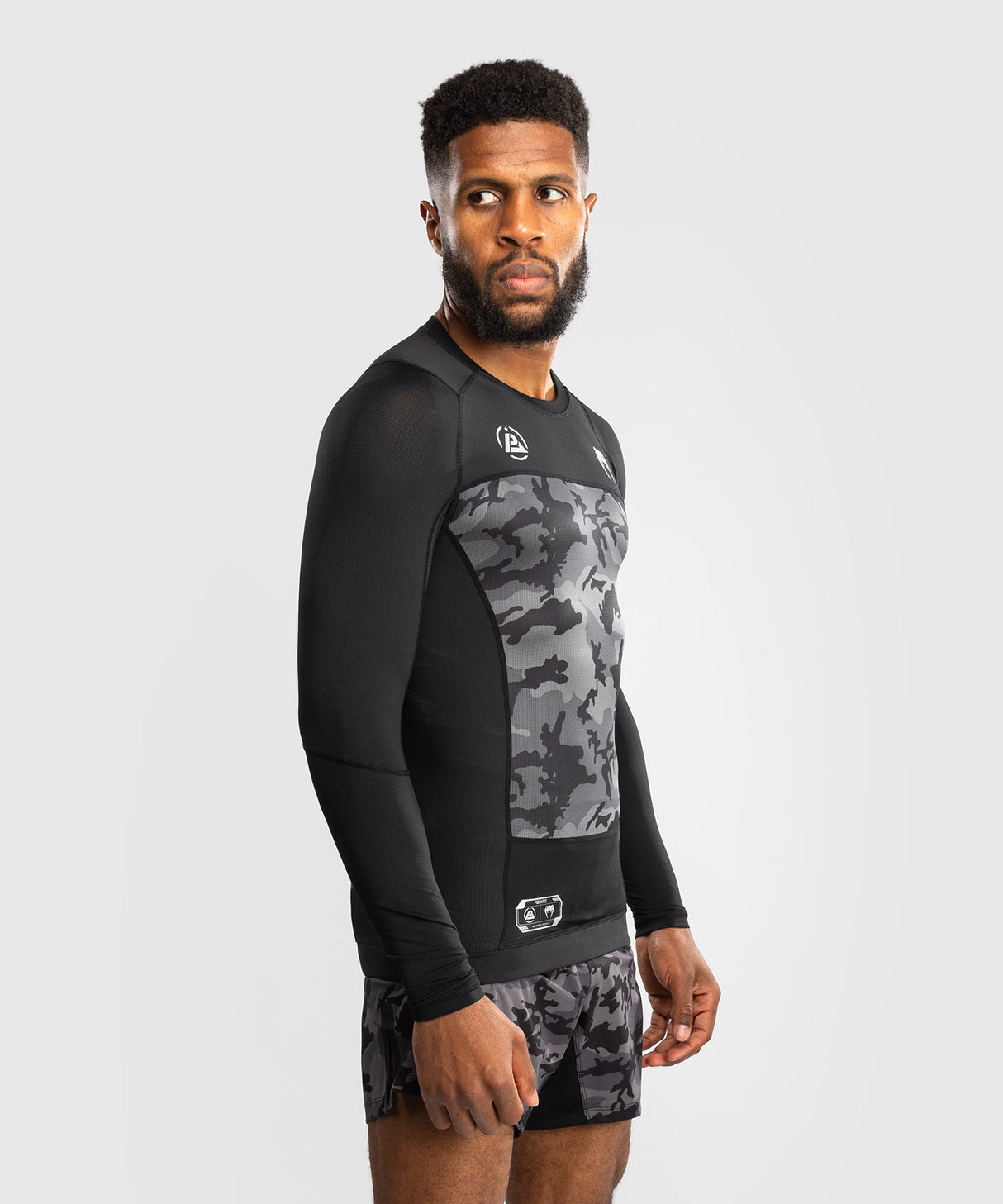 Venum x Polaris Rashguard - Lange Mouwen - Zwart/Grijs