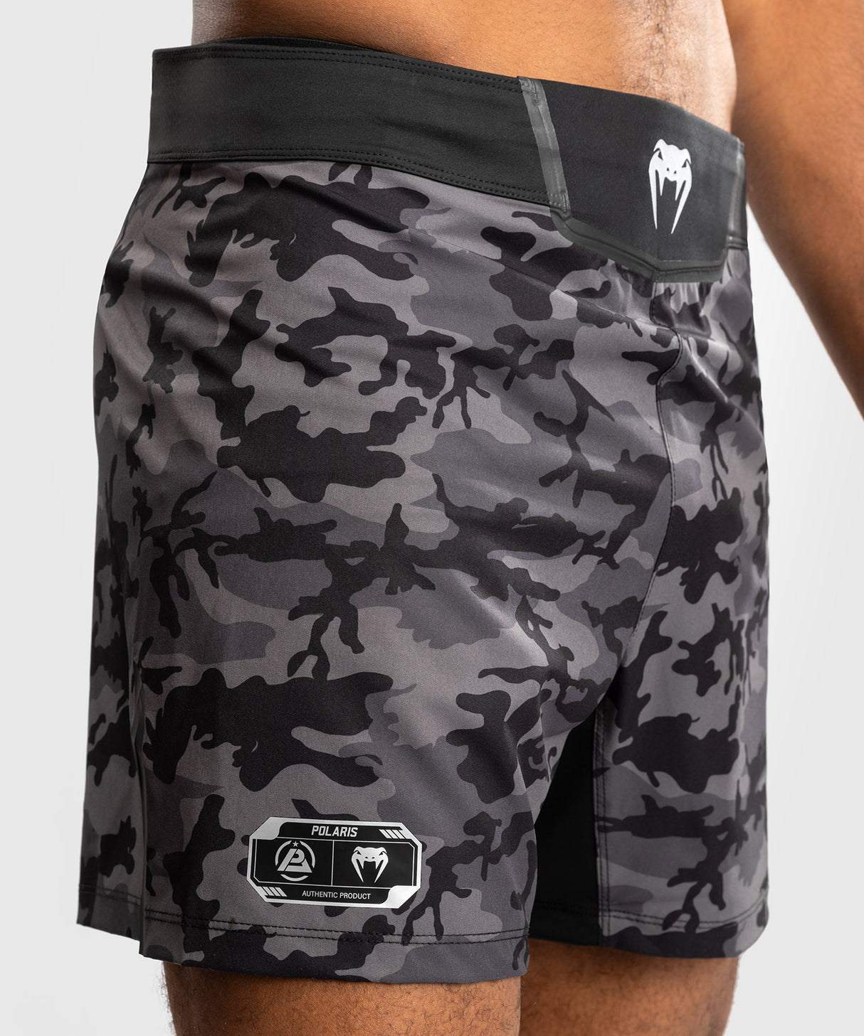 Venum x Polaris MMA Shorts - Zwart/Camo Grijs