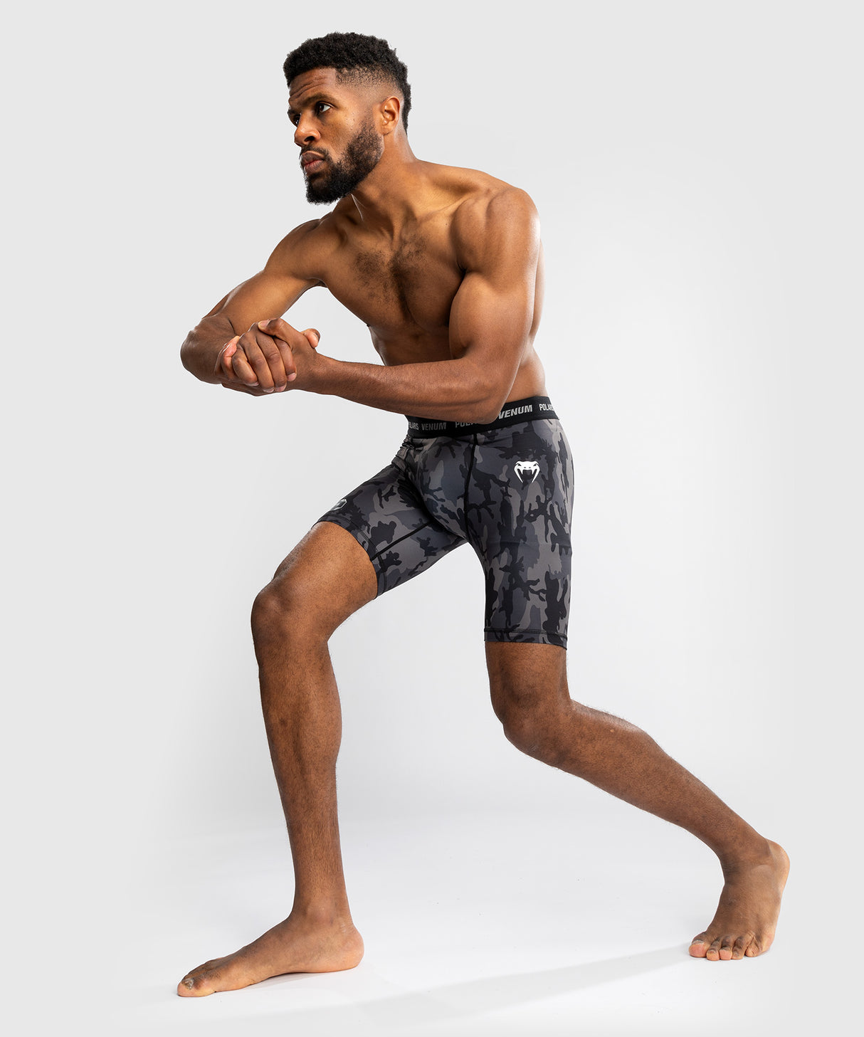 Venum x Polaris Vale Tudo Shorts - Zwart/Camo Grijs
